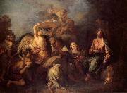 Charles de Lafosse The Temptation of Christ Spain oil painting artist